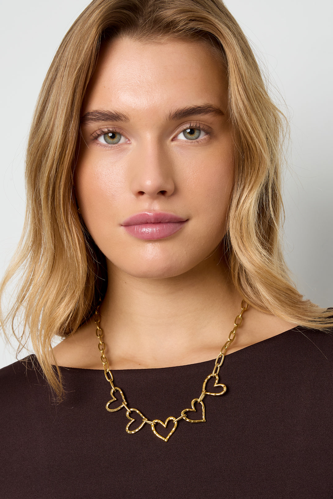 Harten ketting - goud - At Styles