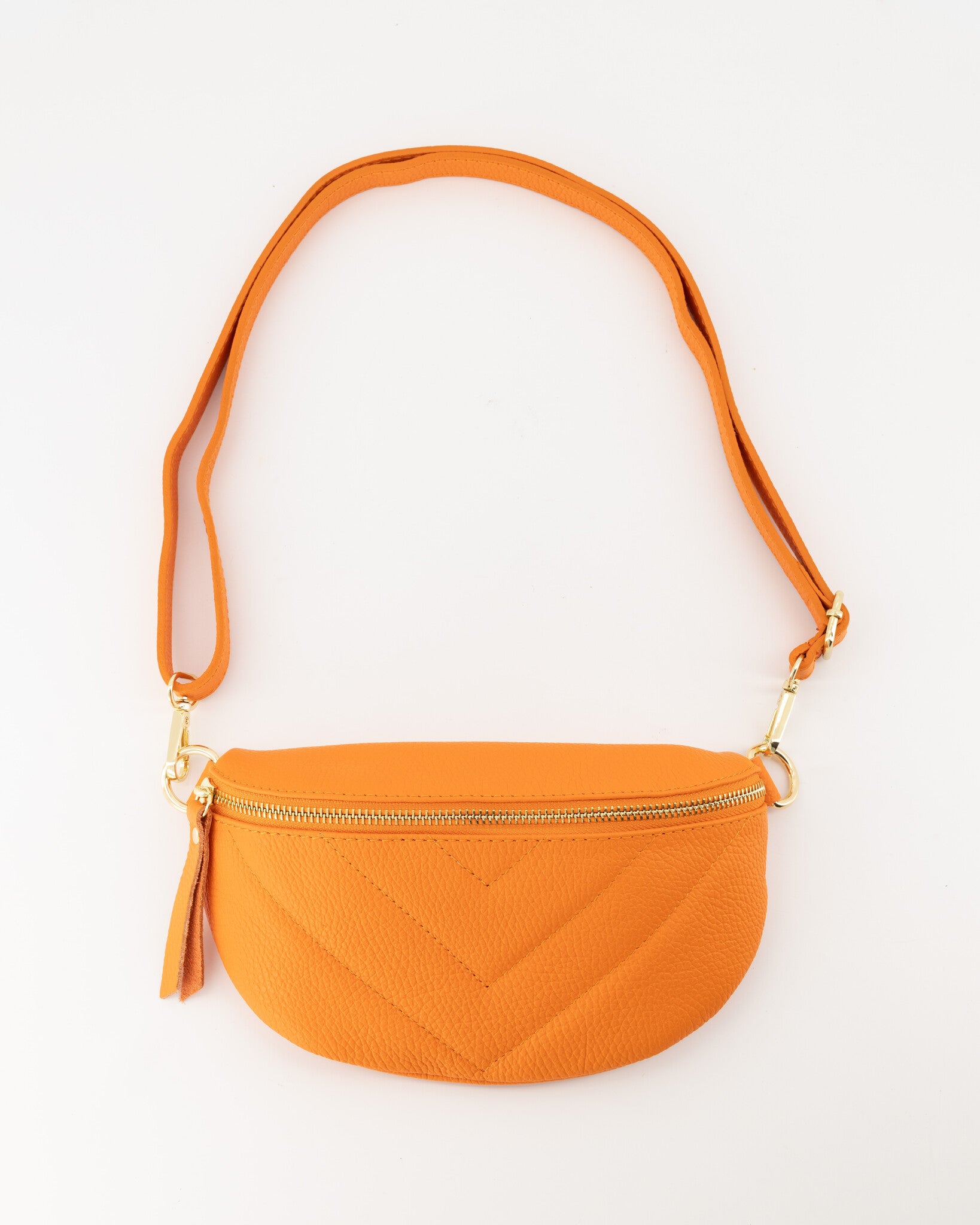 Leren tas Cilou | Oranje - At Styles