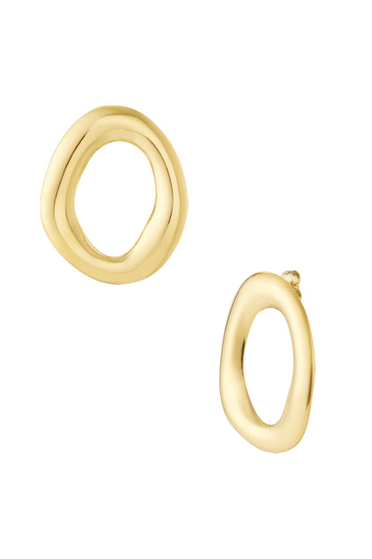 Ovale oorbellen - goud - At Styles