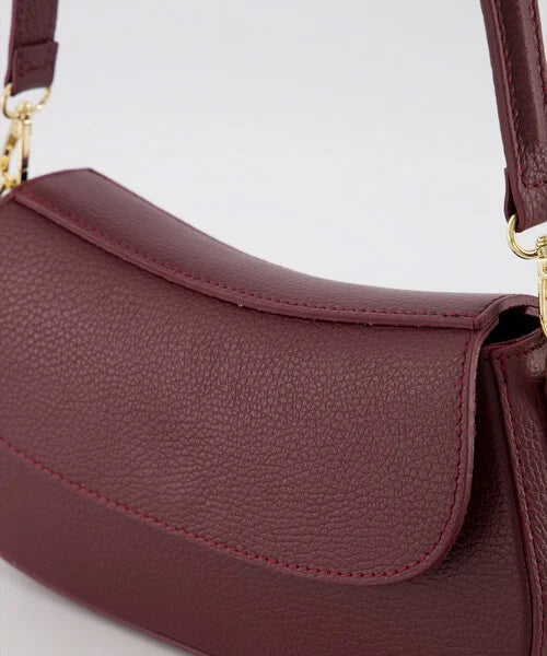 Leren tas Diara - bordeaux