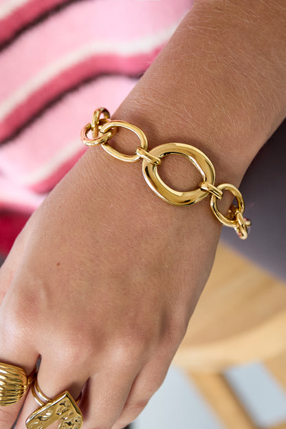 Statement armband - goud