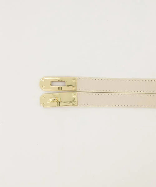 Leren riem Garcia - ecru