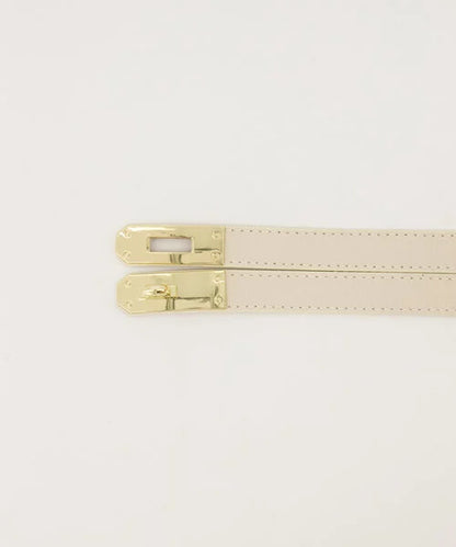 Leren riem Garcia - ecru