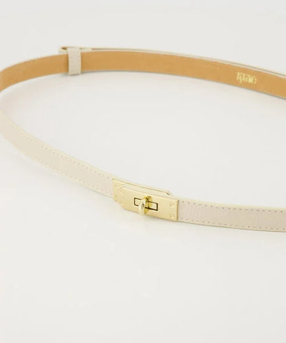 Leren riem Garcia - ecru