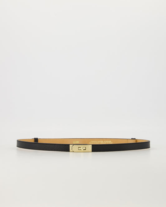 Leren riem Garcia - zwart