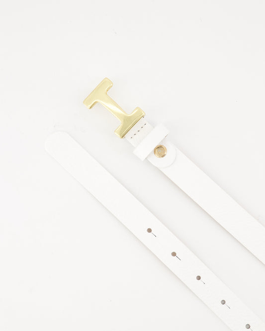 Leren riem - wit
