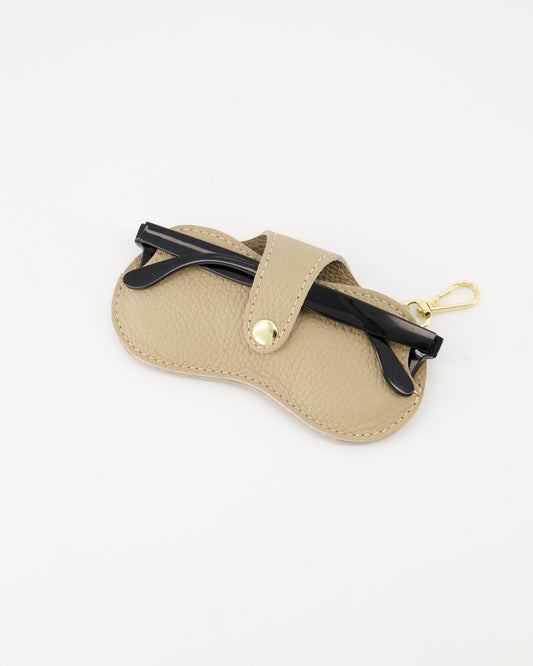 Leren brillenhoes Kenza | Camel