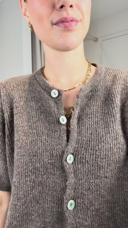 Cozy top/vest - bruin