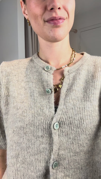 Cozy top/vest - beige