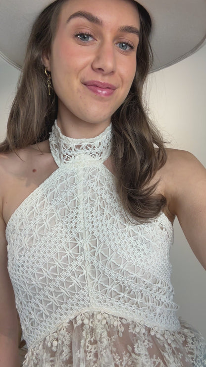 Bohemian top - ecru