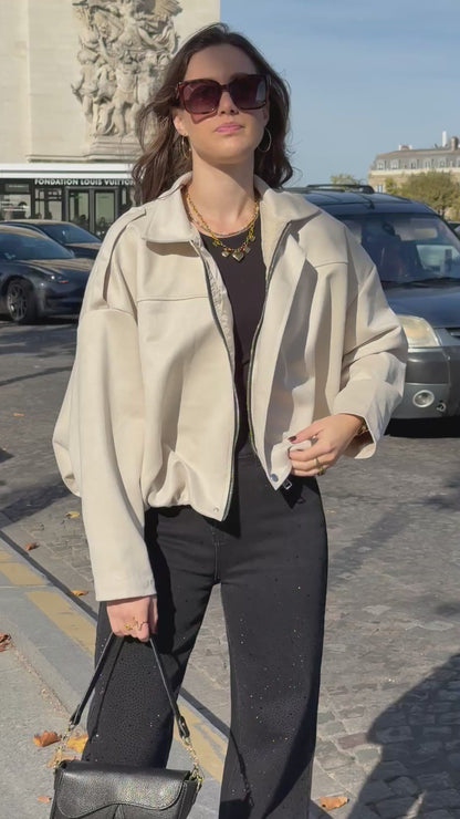 High waist - straight leg stretch jeans glitter - zwart