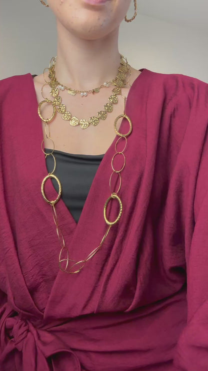 Overslag playsuit - bordeaux