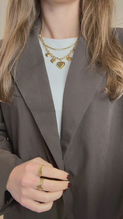 Oversized blazer - bruin