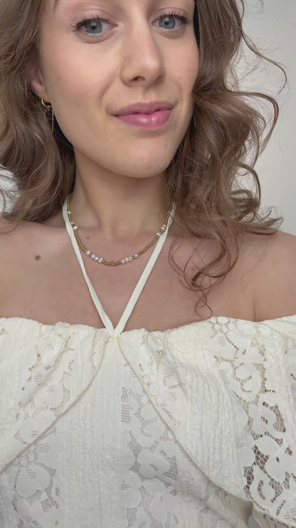 Off shoulder jurkje