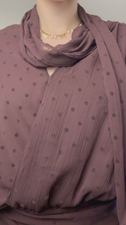 Polkadot jurkje - wine red