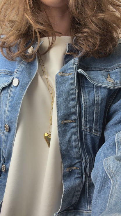 Stretch jeans jasje - denim