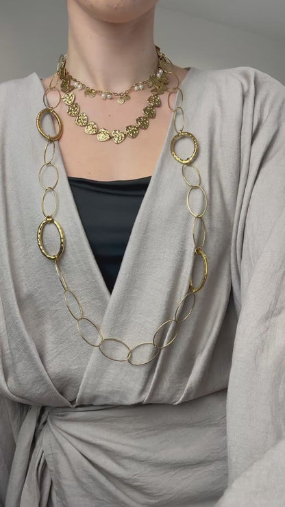 Overslag playsuit - beige