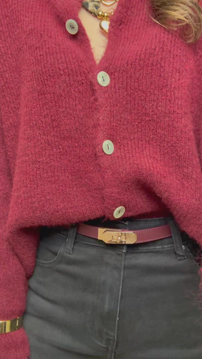 High waist - straight leg stretch jeans - zwart