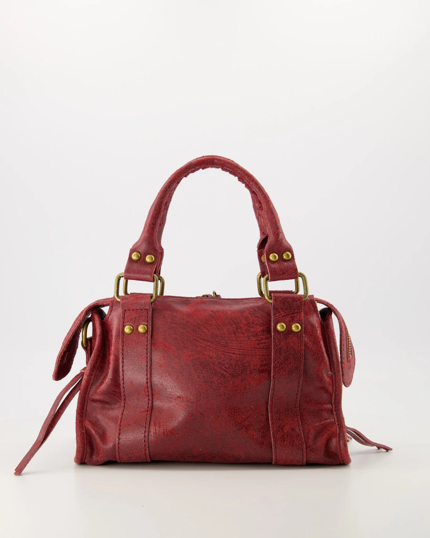 Leren tas Rina | Bordeaux